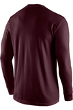 Nike Men'S Team Legend Long Sleeve Crew 727980 Deep Maroon