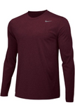 Nike Men's Team Legend Long Sleeve Crew 727980 Deep Maroon