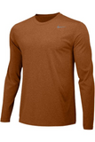 Nike Men's Team Legend Long Sleeve Crew 727980 Desert Orange