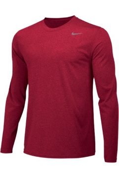 Nike Men's Team Legend Long Sleeve Crew 727980 Team Crimson