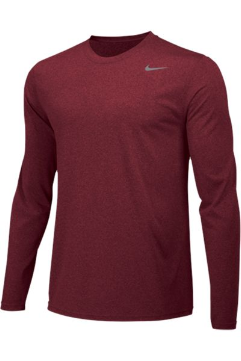 Nike Men's Team Legend Long Sleeve Crew 727980 Team Maroon