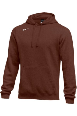 Nike Men's Club Fleece Pullover Hoodie 835585 Brown