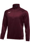 NIKE THERMA LS 1/4 ZIP TOP 897090 Dark Maroon