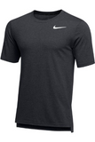 NIKE HYPER DRY SHORT SLEEVE BREATHE TOP AO7580 Anthracite Heather