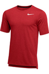 NIKE HYPER DRY SHORT SLEEVE BREATHE TOP AO7580 Scarlet HEATHER