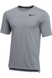 NIKE HYPER DRY SHORT SLEEVE BREATHE TOP AO7580 WOLF GREY