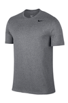 Nike Men'S Team Legend Short Sleeve Crew 727982 Carbon Heather