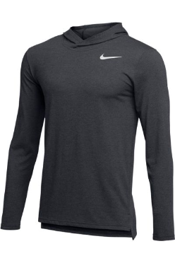 NIKE HYPER DRY LONG SLEEVE HOODED BREATHE TOP
AO7579 Anthracite Heather