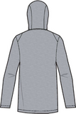 Nike Hyper Dry Long Sleeve Hooded Breathe Top Ao7579 Wolf Grey Heather